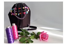 «Diva». Back: embroidered mosaic