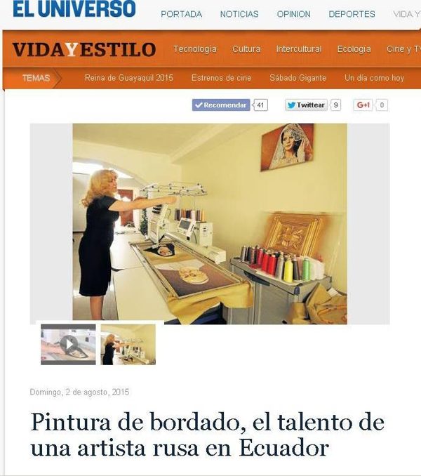 El Universo, section Vida y Estilo, 2 August 2015