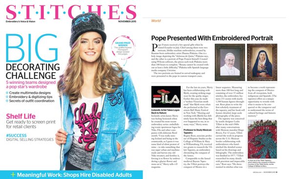 Stitches magazine, November 2015, p. 19